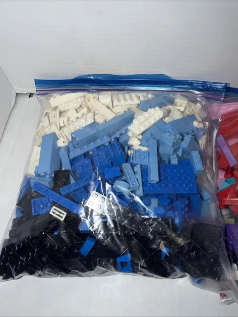 LEGO Bulk Lot Sold by the lb Assorted Bricks Plates Pieces Colors 5 Lbs Lot 1