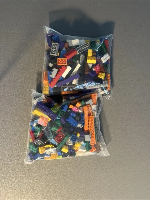 2 / 1 Lb Bags Of Assorted Pieces Of Legos 