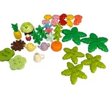 LEGO DUPLO Unique Lot Of 35 Pieces Palms, Flowers, Teapots, Pineapple