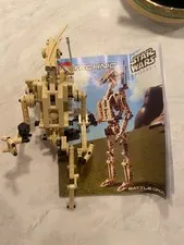 Lego 8001 Technic Star Wars Episode 1 Battle Droid INCOMPLETE For Parts - Read