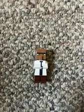 LEGO Minecraft Villager Minifigure White Torso Brown Head, Plastic, Age 6+