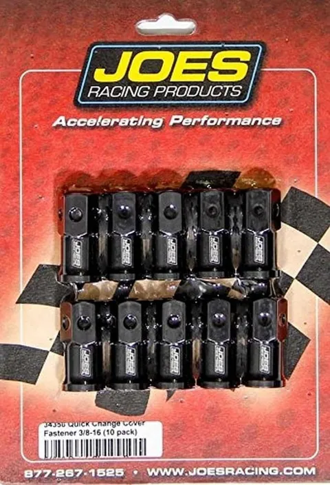 Joes Racing Products 34358 Lw Aluminum Quick Change Cover Nut Kit 10 Pack