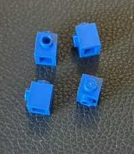 LEGO 1x1 Brick with Stud on One Side Part 87087 Brick Blue Lot Of 4