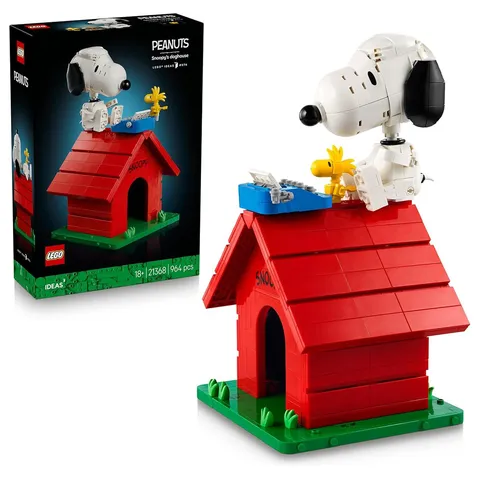 LEGO Ideas Peanuts Snoopy's Doghouse Set 21359 Adult Collectible Display Model