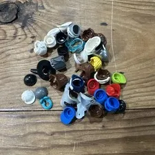 Lego Hat And Hair Minifigure Lot - Hats Helmets Hair Visor Goggles Lot of 36