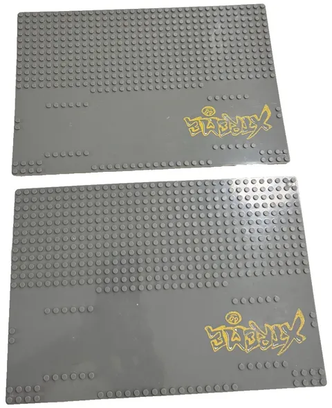 LEGO Xtreme City Gray Baseplates Pair Concrete Mat Building Board Lot of 2