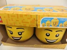 LEGO Storage Heads #1784970 Set of 6 stackable (2x Large, 2x Medium and 2x Small