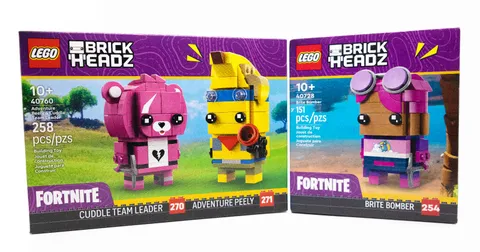 LEGO Fortnite 40728 Brite Bomber and 40760 Adventure Peely & Cuddle Team Leader