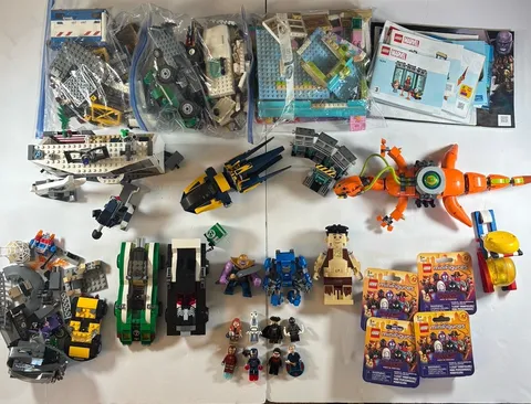 Huge Assorted Used Lego Bulk Sets Lot: Marvel DC Sonic ETC  - Over 9 LBS!