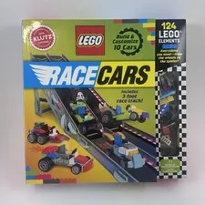 Lego Race Cars by Editors of Klutz Book & 124 Lego Elements Building Toy - New!