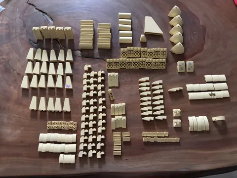 LEGO Tan Slope Lot 210 Pieces Curved Roof Wedge Inverted Mixed Genuine LEGO
