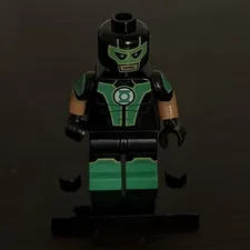 LEGO Green Lantern Minifigure Green & Black Suit Masked Plastic Figure No Acc