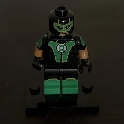 LEGO Green Lantern Minifigure Green & Black Suit Masked Plastic Figure No Acc