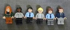 Lot of 6 LEGO minifigures from The Office Meredith Darryl Ryan Angela Jim Creed