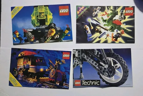 Vintage LEGOLAND LEGO Club Booklet Lot and MANIAC Collector's Guide