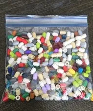 LEGO 1x1 Round Brick Lot 0.25 Lbs Bulk