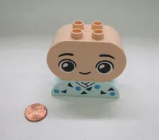 Lego Duplo Child Baby Moods Happy Sassy Smiling Head & Clothes 2 Blocks