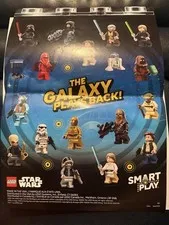 Original Promo Lego Star Wars Smart Play Sticker Sheet Galaxy Plays Back