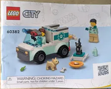 LEGO City 60382 Vet Van Rescue Complete Set w/ Minifigures 