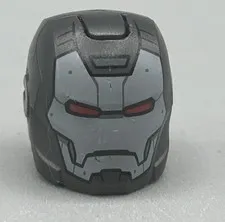 LEGO - Minifig, Headgear Black Space Helmet w/ Silver Face Shield (War Machine)
