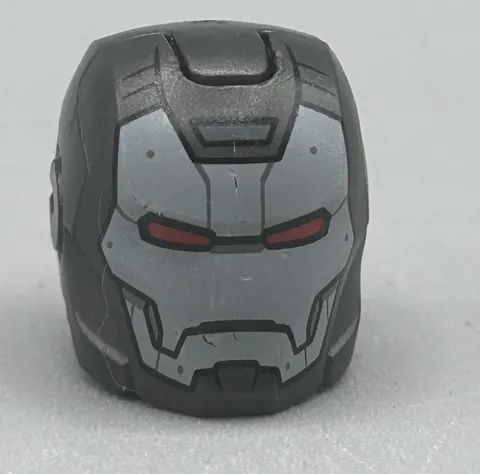 LEGO - Minifig, Headgear Black Space Helmet w/ Silver Face Shield (War Machine)