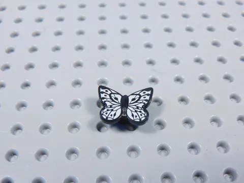 LEGO White w/ Black Butterfly Insect Bug Animal Minifig AZ