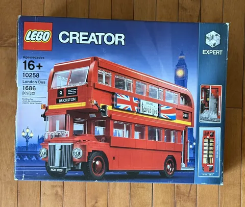 LEGO 10258 Creator Expert London Bus Complete w/ Box & Manual - preowned 