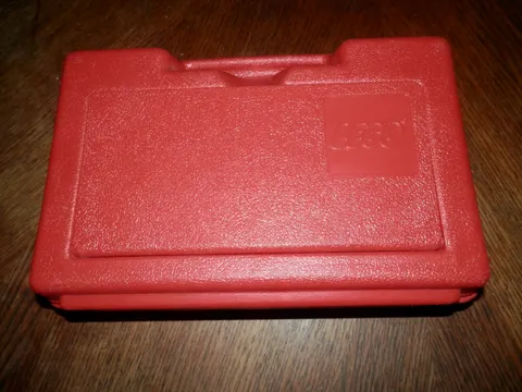 LEGO RED HARD PLASTIC STORAGE BIN CASE 1980'S VINTAGE CLASSIC