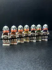 Lego Star Wars Bendlebricks Muunilist 10 Tigershark Clone Trooper Recolor Lot