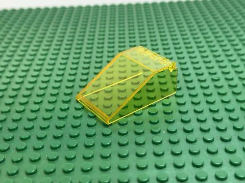 1987 LEGO Trans-Yellow Windscreen 6x4x2 Canopy Space Blacktron 6894 6941 #4474