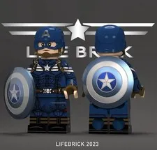 LEGO Marvel Captain America 2 custom minifigure By Lifebrick
