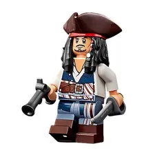 Genuine Lego 10365 poc044 Minifig Figurine:Captain Jack Sparrow Fast Shipping!