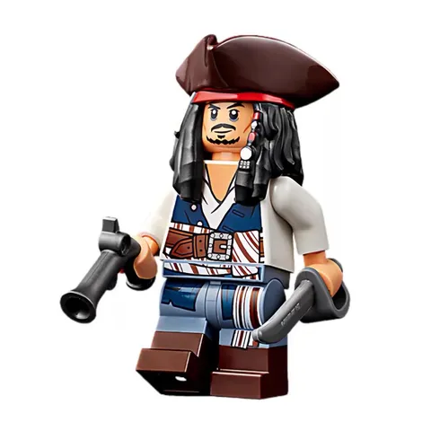 Genuine Lego 10365 poc044 Minifig Figurine:Captain Jack Sparrow Fast Shipping!