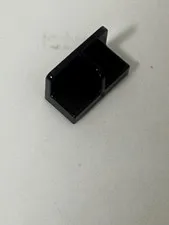 LEGO-BLACK FOOTPAD-Panel 1 x 2 x 1 with Rounded Corners and Center Divide 93095