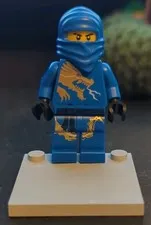 Lego Ninjago DX Jay Minifigure 2521 2519 Golden Weapons Lightning Dragon Battle