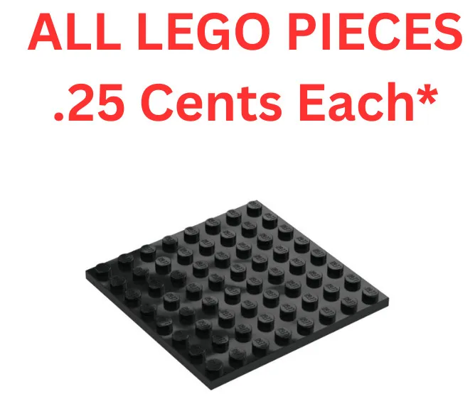 LEGO Plate 8x8 Black 41539 - Genuine LEGO Parts Pieces Bulk