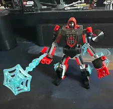 LEGO Spider-Man Mech Custom Built Figure Marvel Red/Black/Gray w/ Web