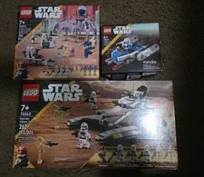 Lego STARWARS set lot of 4, All sets 100% complete with all figures.