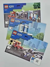 LEGO City 60270 Police Brick Box Books 1,2,3 Instruction Manuals Only! No Bricks