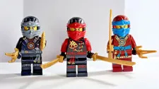 LOT OF 3 LEGO NINJAGO MINIFIGS ✯✯ KAI NJO194 ✯✯ NYA NJO165 ✯✯ COLE NJO140 ✯✯