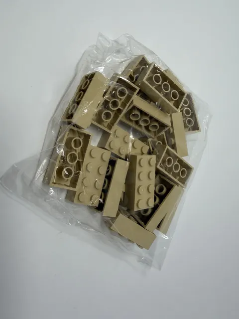 LEGO 3001 New Tan 2x4 Bricks Parts Factory Sealed Lot Of 20
