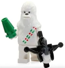 LEGO Star Wars Christmas - Rare - Snow Chewbacca Minifig - New - From 75146