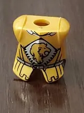 Lego Kingdoms Lion Head And Belt Pattern Breastplate 2587pb25 From Set 7946-1