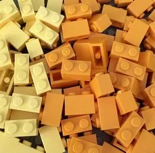 100% Authentic Lego Basic Bricks 1x2 Building Blocks 100 Pieces #3004