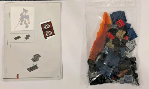 Lego 71871 Ninjago Oni's Mech Build ONLY With Instructions + Stickers