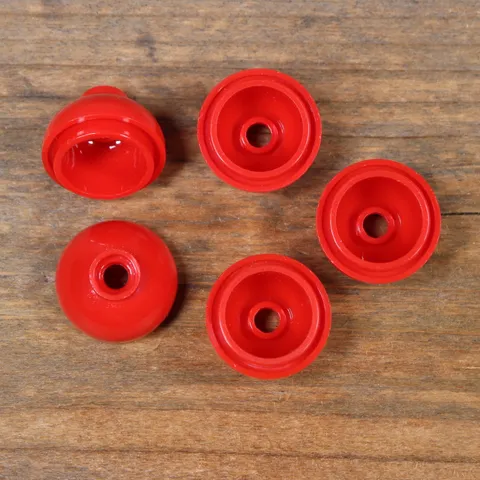 LEGO 15395 Red Brick, Round 2 x 2 Dome Bottom Qty 5