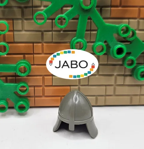 ( S12 / 10 / 5 ) LEGO 3844 Headgear Helmet Castle with Neck Protector Dark Gray