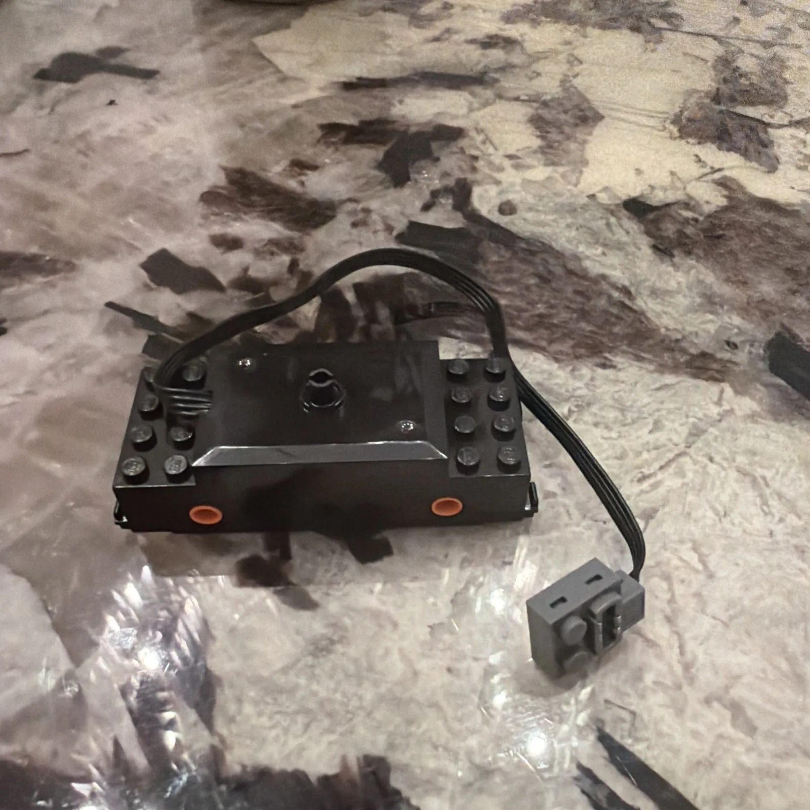 LEGO 9V Train Motor  & Orange Wheel Holders (87574c01)