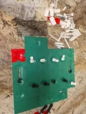 LEGO Soccer Field Parts Lot Plates And Pieces Field Pieces 2 Goalie Sticks