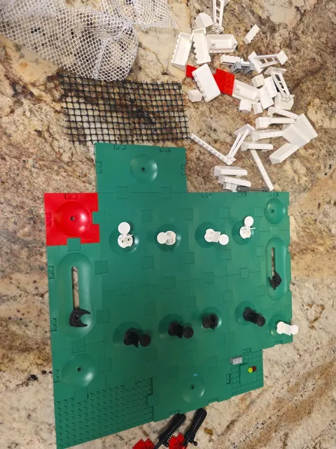 LEGO Soccer Field Parts Lot Plates And Pieces Field Pieces 2 Goalie Sticks